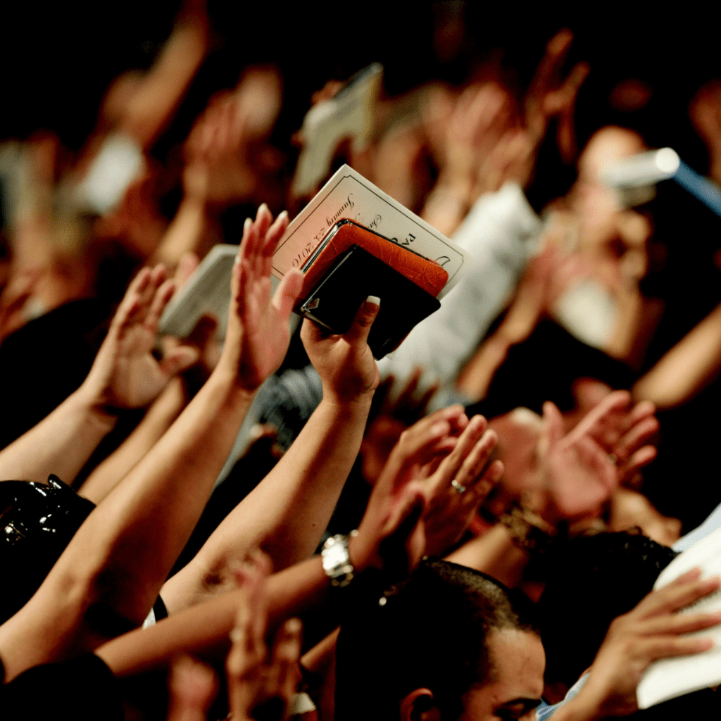 People in worship
