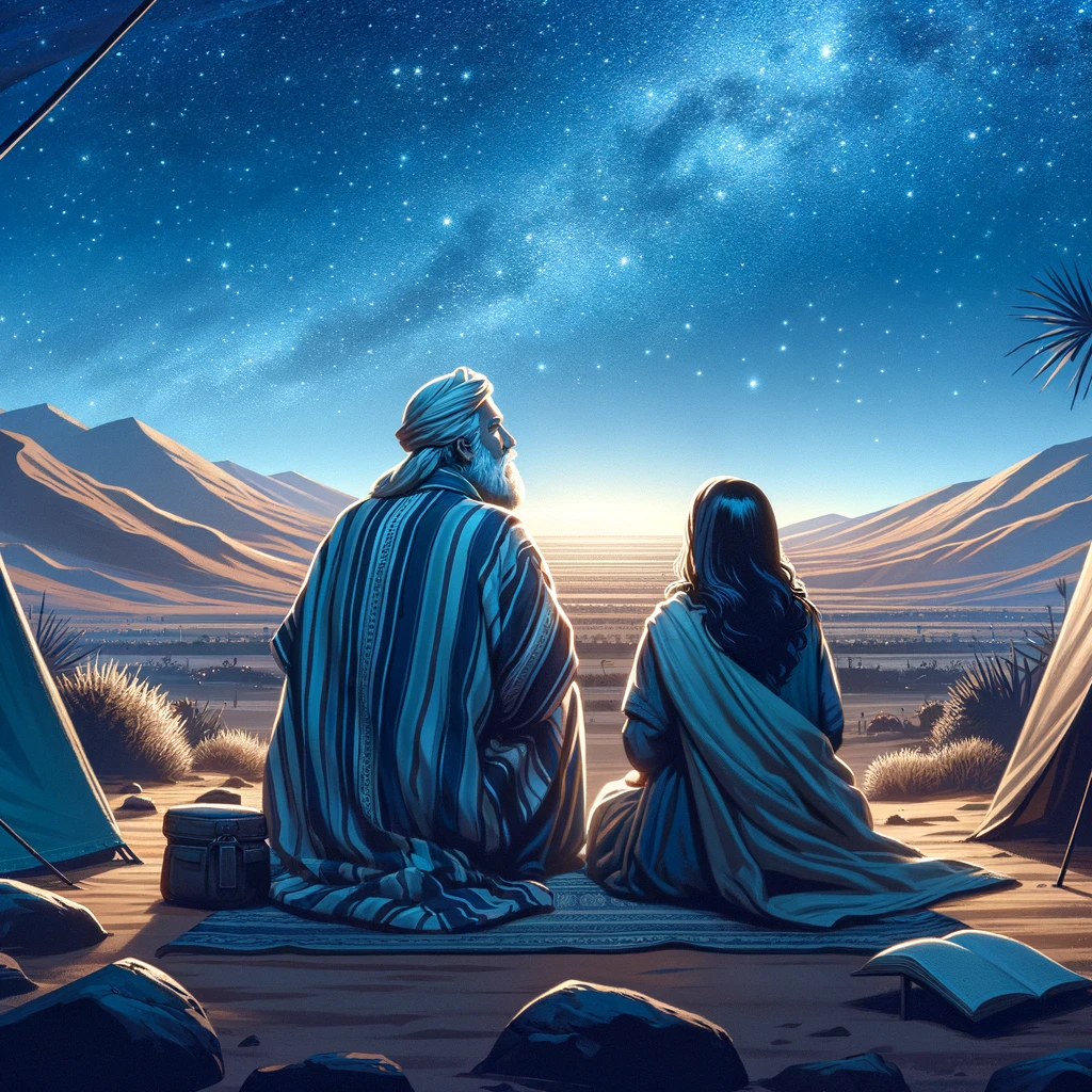 Abraham and Sarah praying