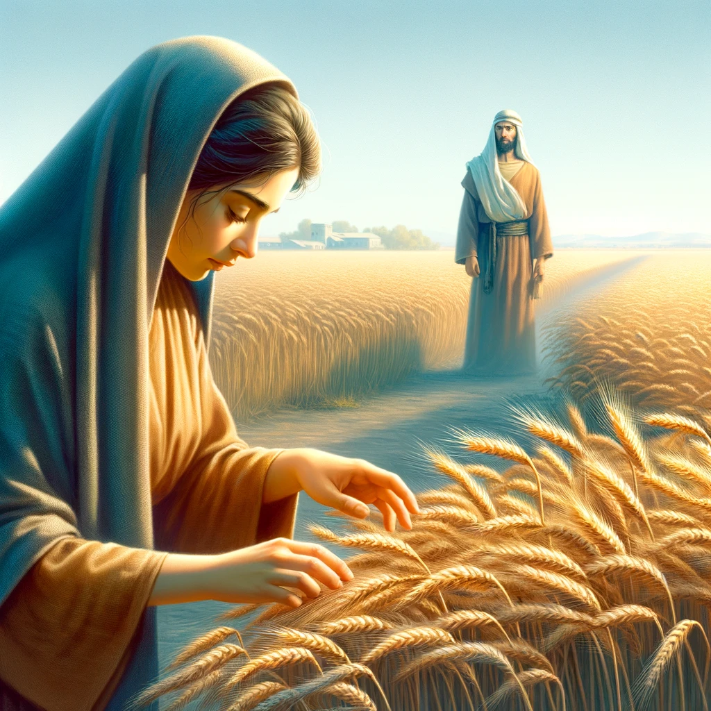 Ruth in the fields