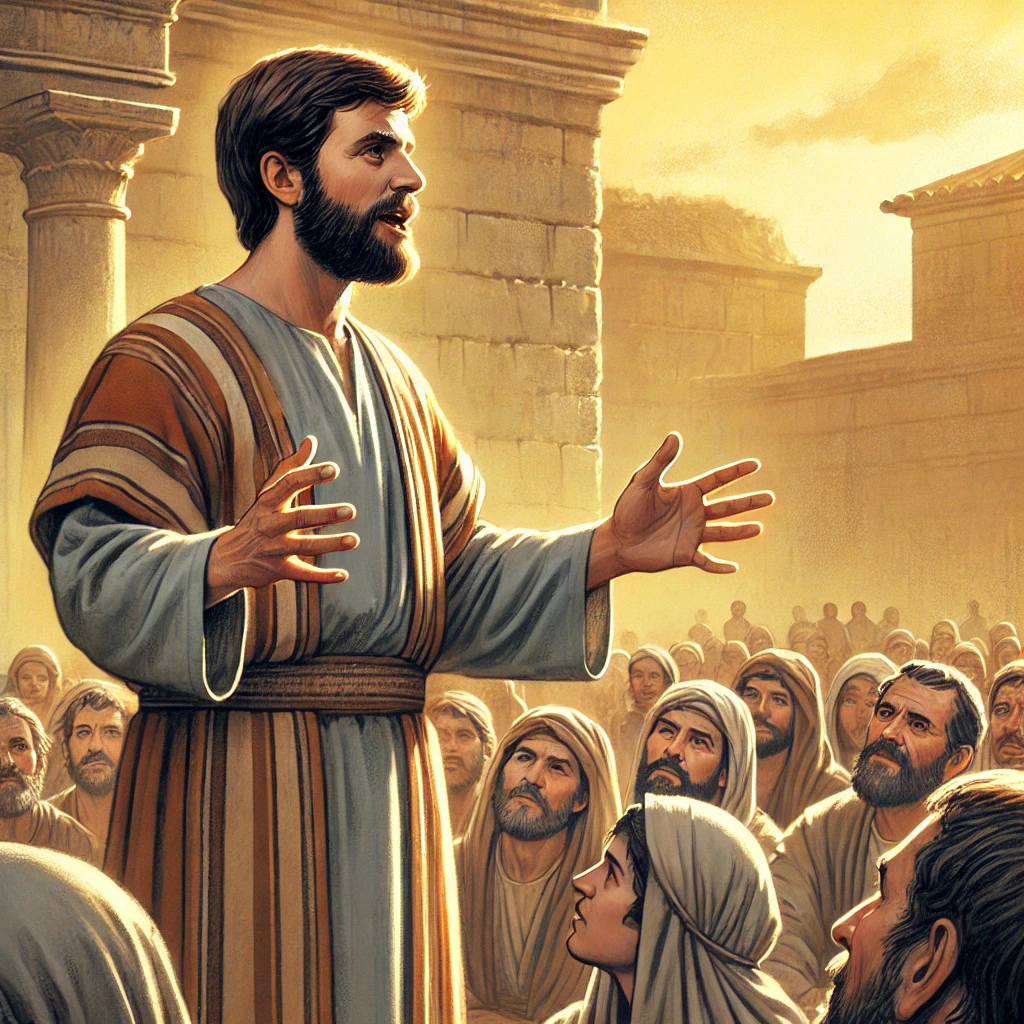 Peter preaching