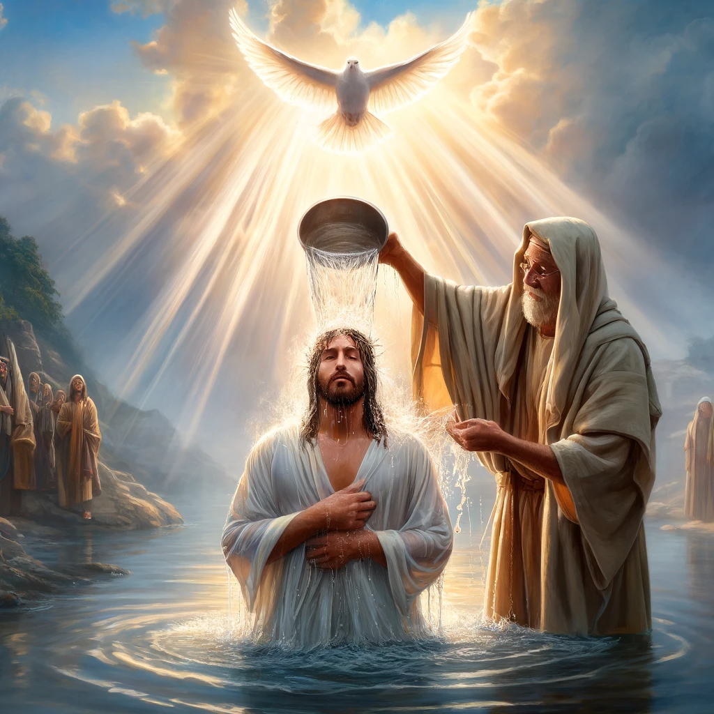 Jesus being Baptized