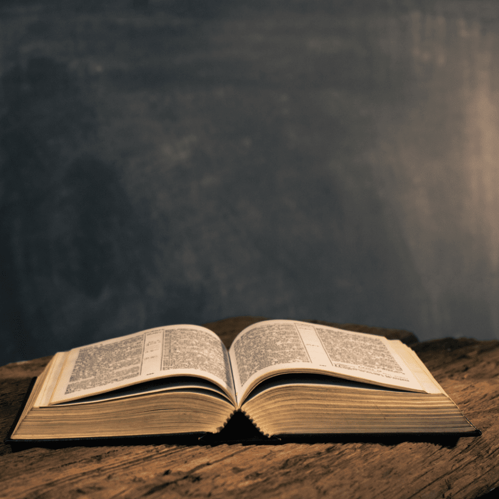 An open Bible - Biblical values