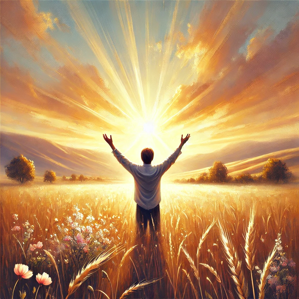 Someone with hands lifted in worship, symbolizing surrender and obedience. Responding to God’s Call – Answering God’s Call Bible Verse