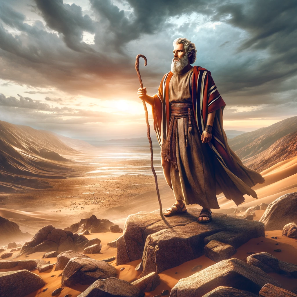 Moses in the wildernis