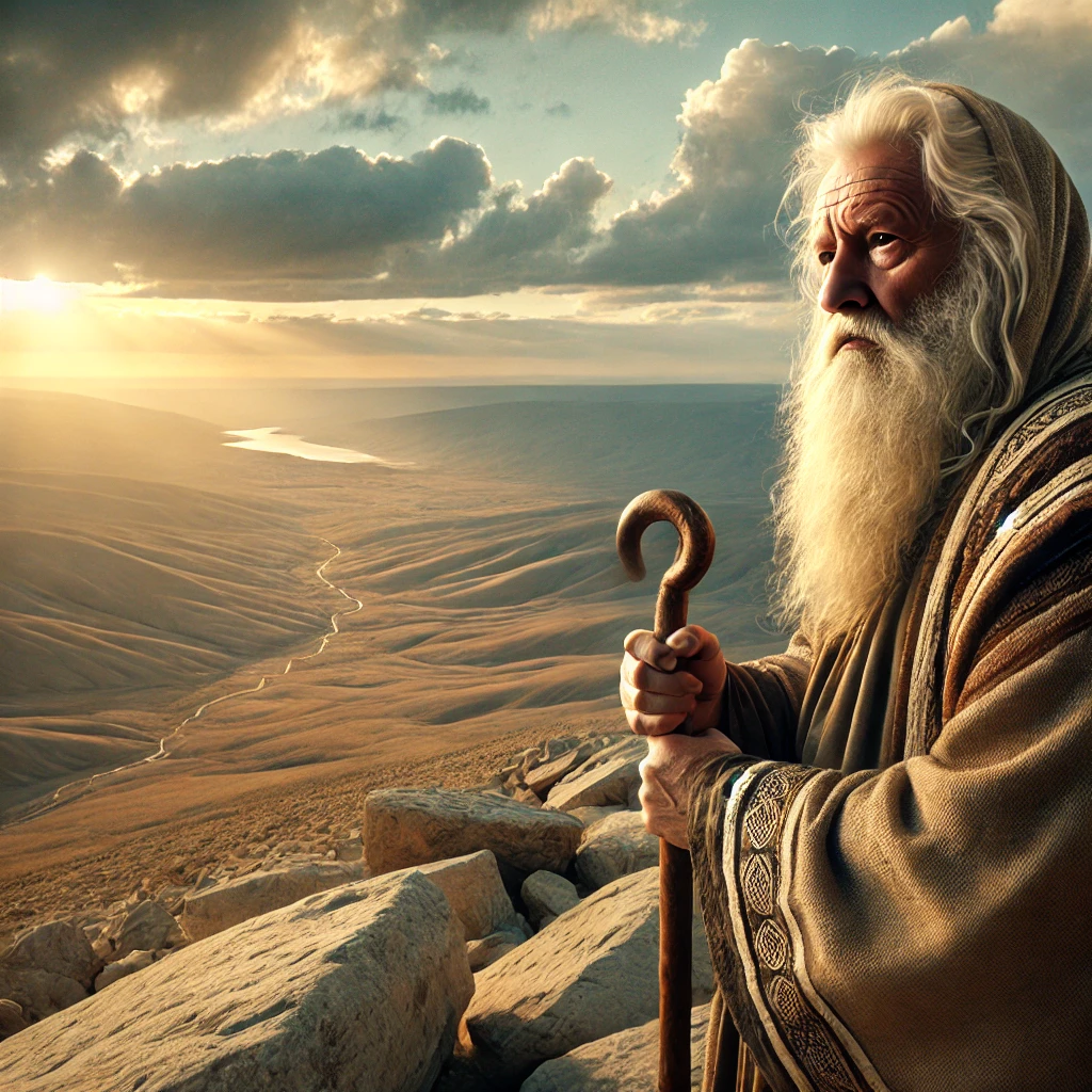 Moses on Mount Nebo