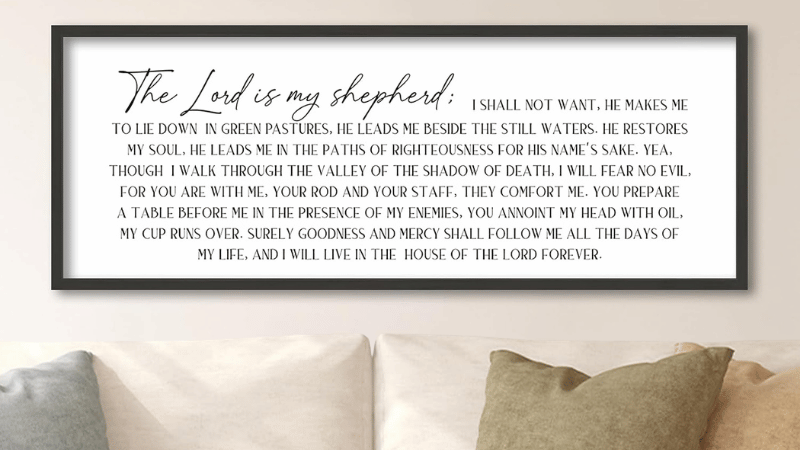 Psalm 23 Canvas Print